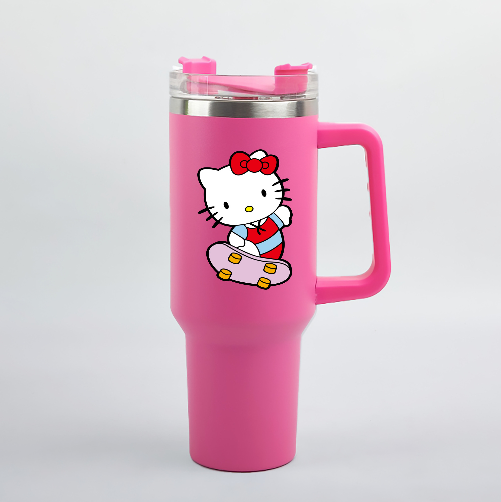 （画像用） Hello Kitty ハローキティ 1200mL車用タンブラー（カラープリント）